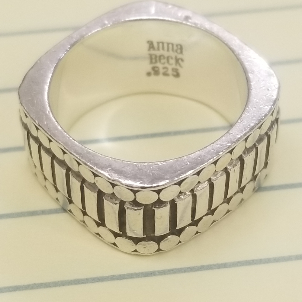 Anna Beck 925 silver ring size 7
